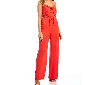GB Double Tie Coral Jumpsuit